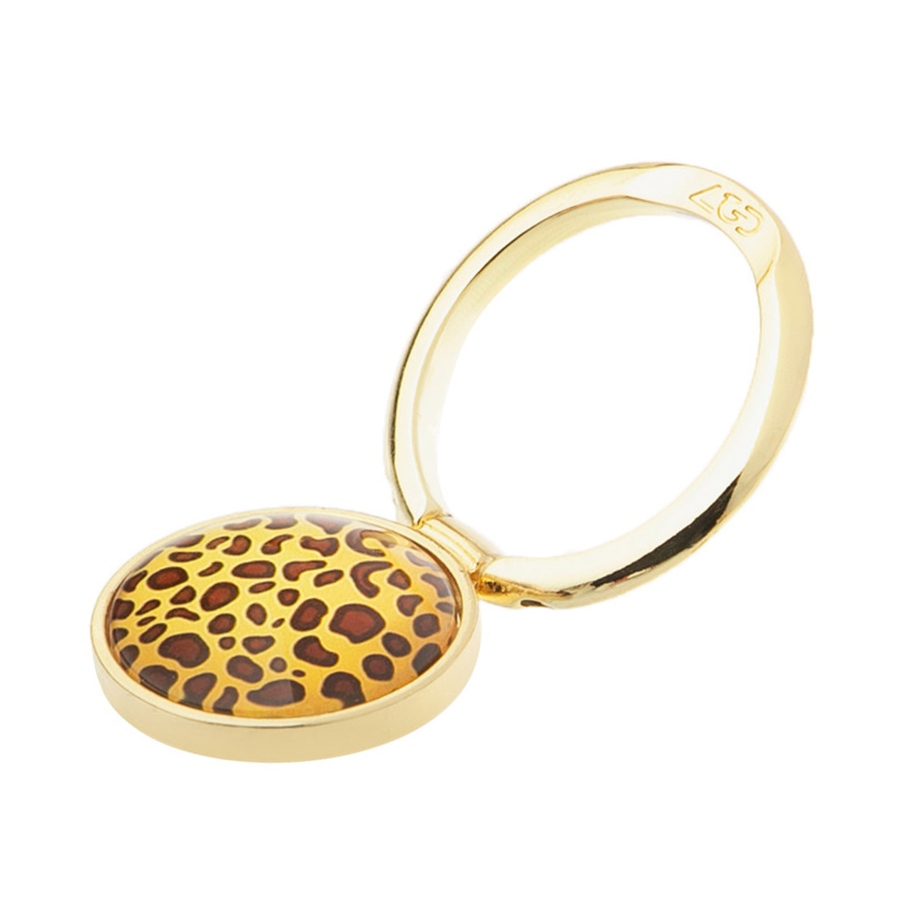 حلقه نگهدارنده گوشی موبایل مدل LGD طرح پلنگی کد 01