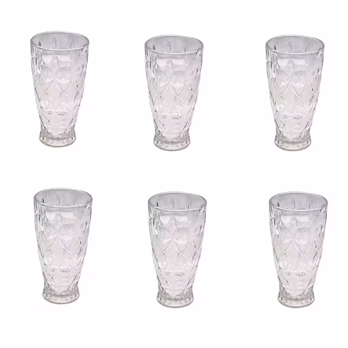 لیوان طرح آنجلیکا مدل E001 بسته 6 عددی