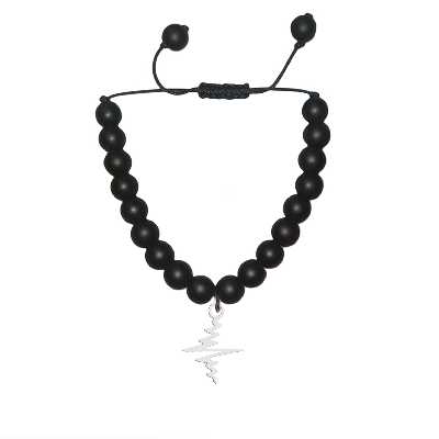 دستبند هایکا طرح ضربان قلب مدل ha1-28