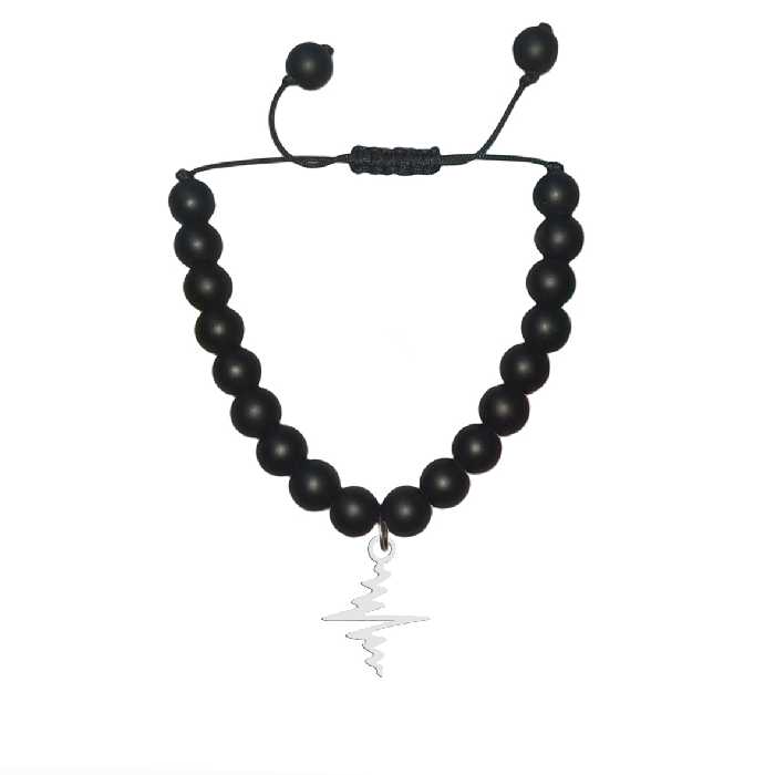 دستبند هایکا طرح ضربان قلب مدل ha1-28