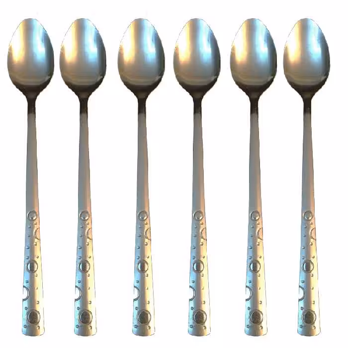 قاشق شربت خوری مدل توپی مجموعه 6 عددی
