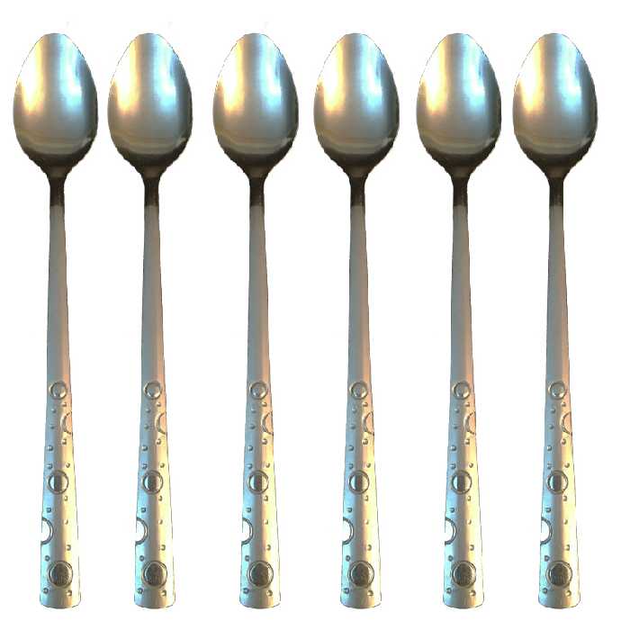 قاشق شربت خوری مدل توپی مجموعه 6 عددی