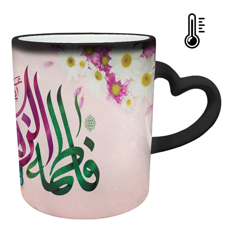 ماگ حرارتی مدل دسته قلبی طرح روز مادر کد 11