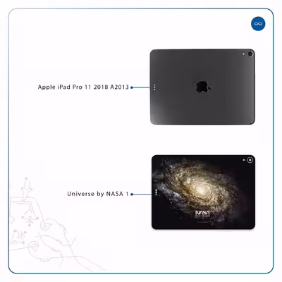 برچسب پوششی ماهوت مدل Universe-by-NASA-1 مناسب برای تبلت اپل iPad Pro 11 2018 A2013