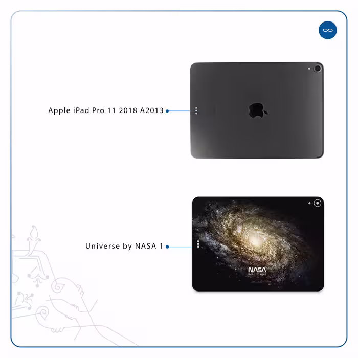 برچسب پوششی ماهوت مدل Universe-by-NASA-1 مناسب برای تبلت اپل iPad Pro 11 2018 A2013