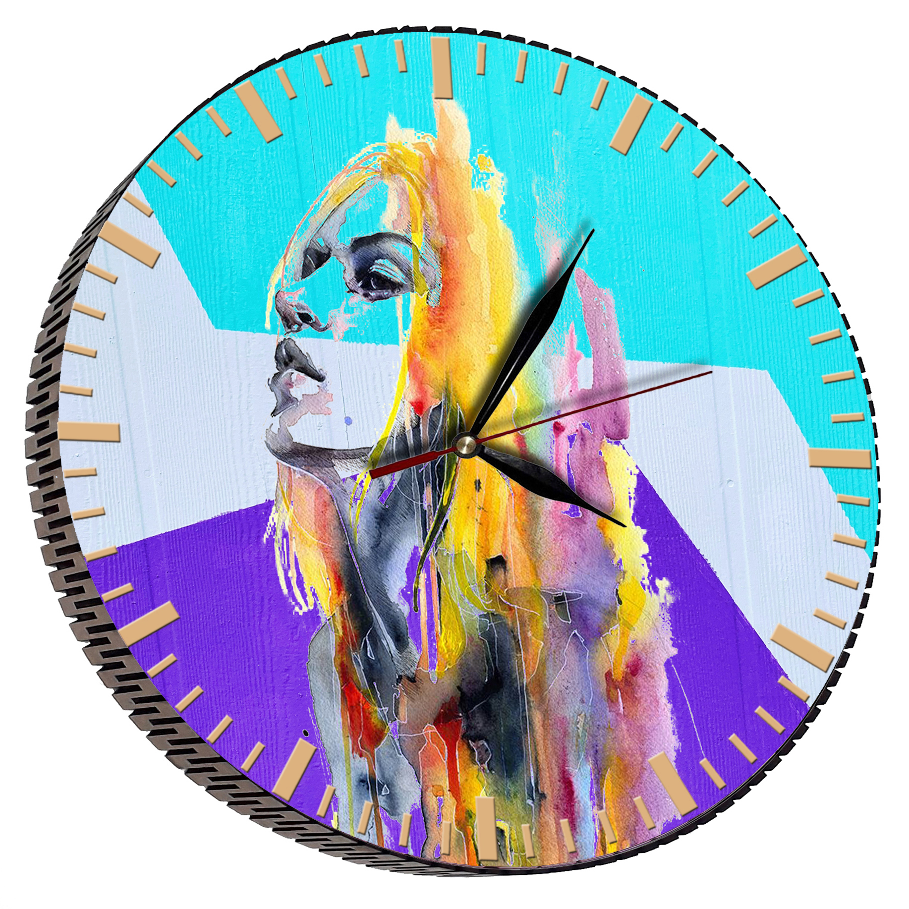 ساعت دیواری مدل رخ