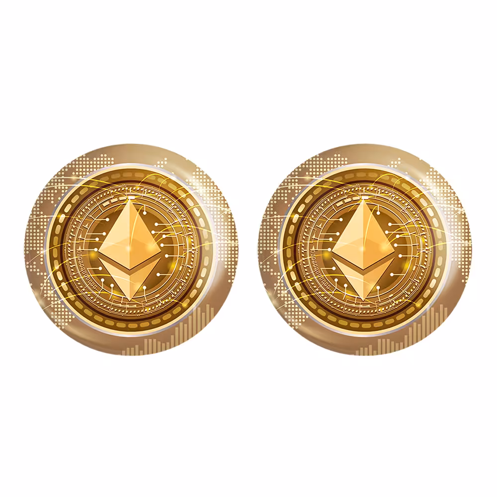 پیکسل خندالو مدل ارز دیجیتال اتریوم کد 10887 به همراه مگنت