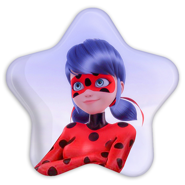 پیکسل خندالو طرح دختر کفشدوزکی مدل ستاره ای کد 2822