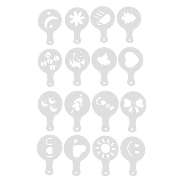 شابلون قهوه کد 5676 مجموعه 16 عددی