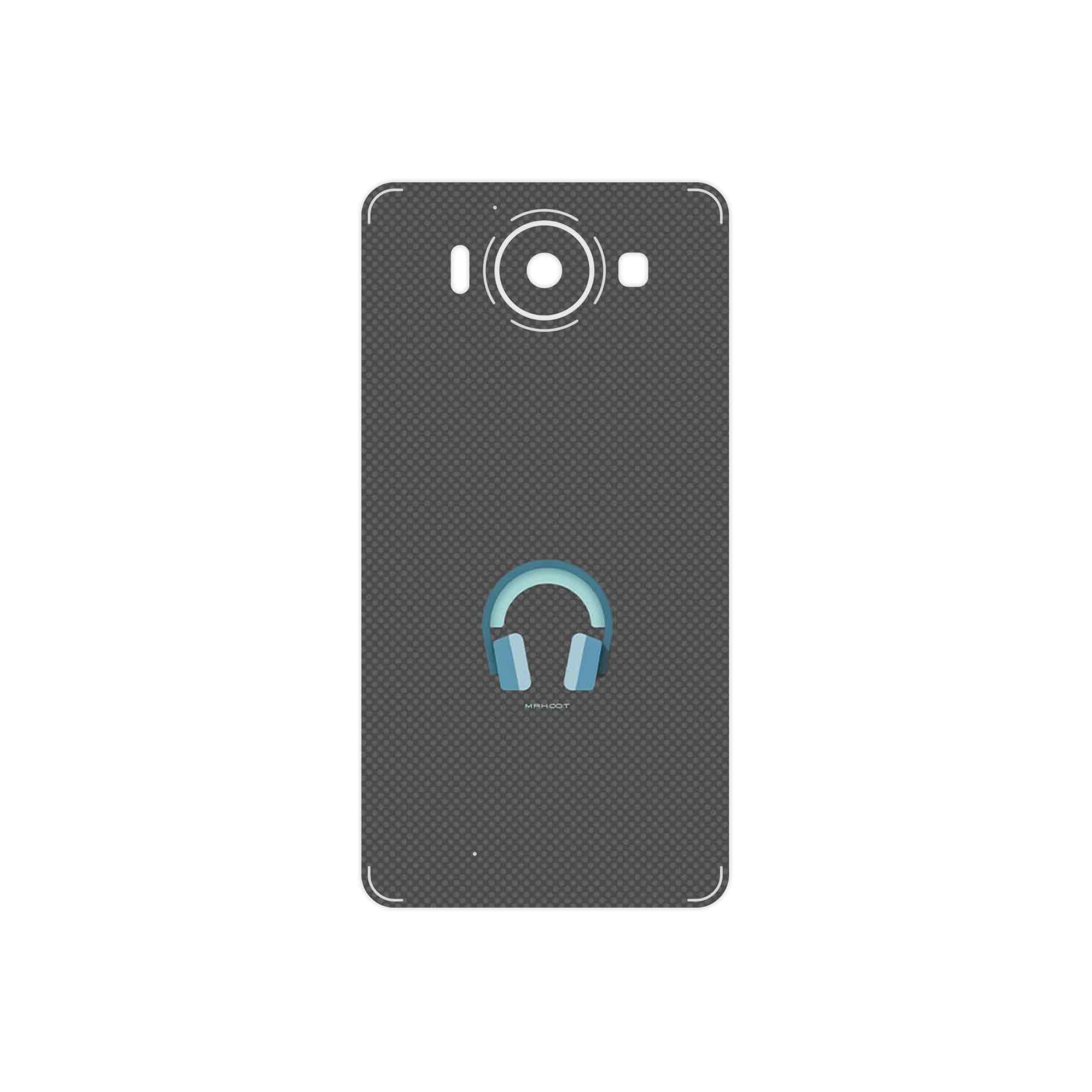 برچسب پوششی ماهوت مدل Minimal Headphone Icon مناسب برای گوشی موبایل مایکروسافت Lumia 950