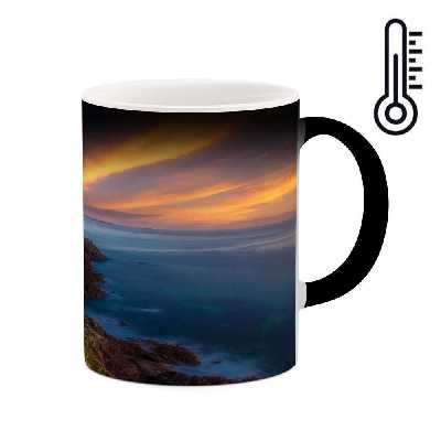 ماگ حرارتی کاکتی طرح منظره مدل mgh16925