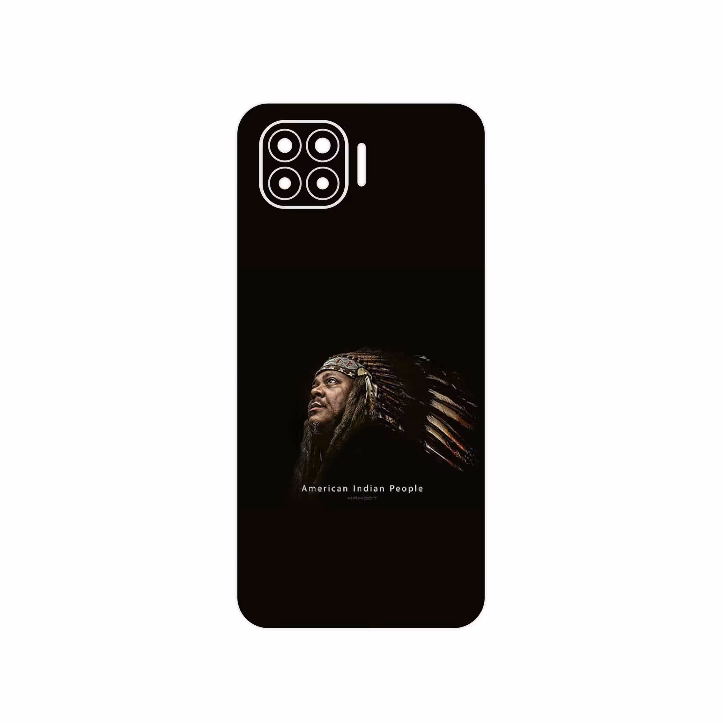 برچسب پوششی ماهوت مدل Portrait of an Indian Man مناسب برای گوشی موبایل اپو A93