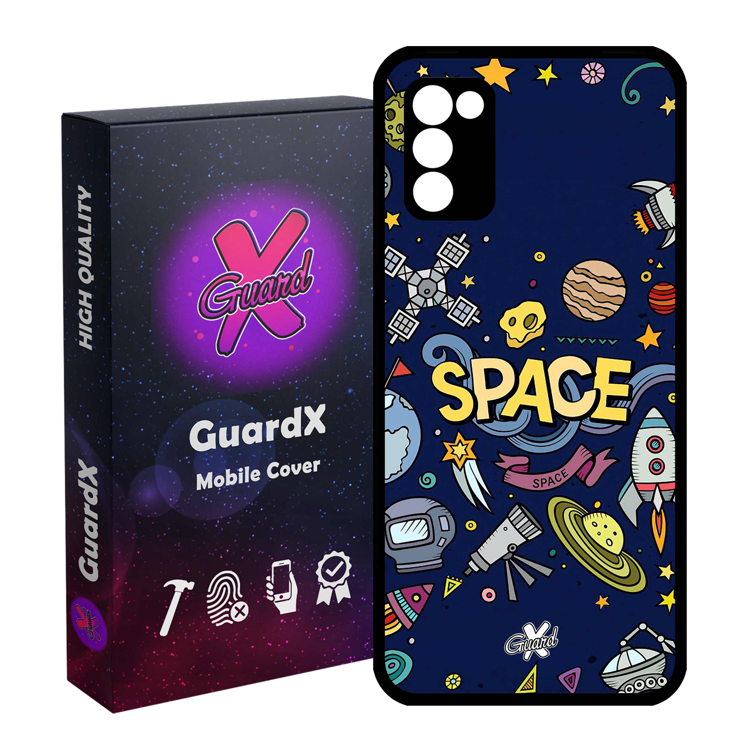 کاور گارد ایکس طرح Galaxy مدل Glass10009 مناسب برای گوشی موبایل سامسونگ Galaxy A03s