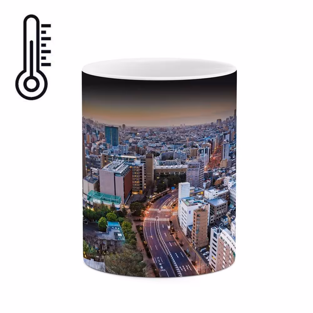 ماگ حرارتی کاکتی طرح شهر مدل mgh13338