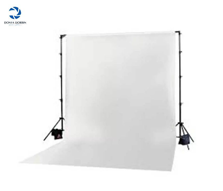 فون مخمل سفید  5*3