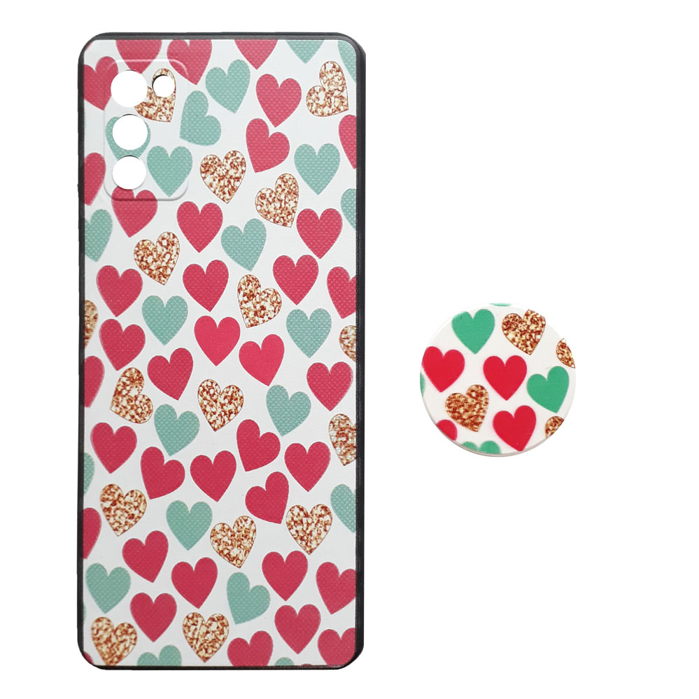 کاور کد A7501 مناسب برای گوشی موبایل سامسونگ Galaxy A02s / A03s به همراه پایه نگهدارنده