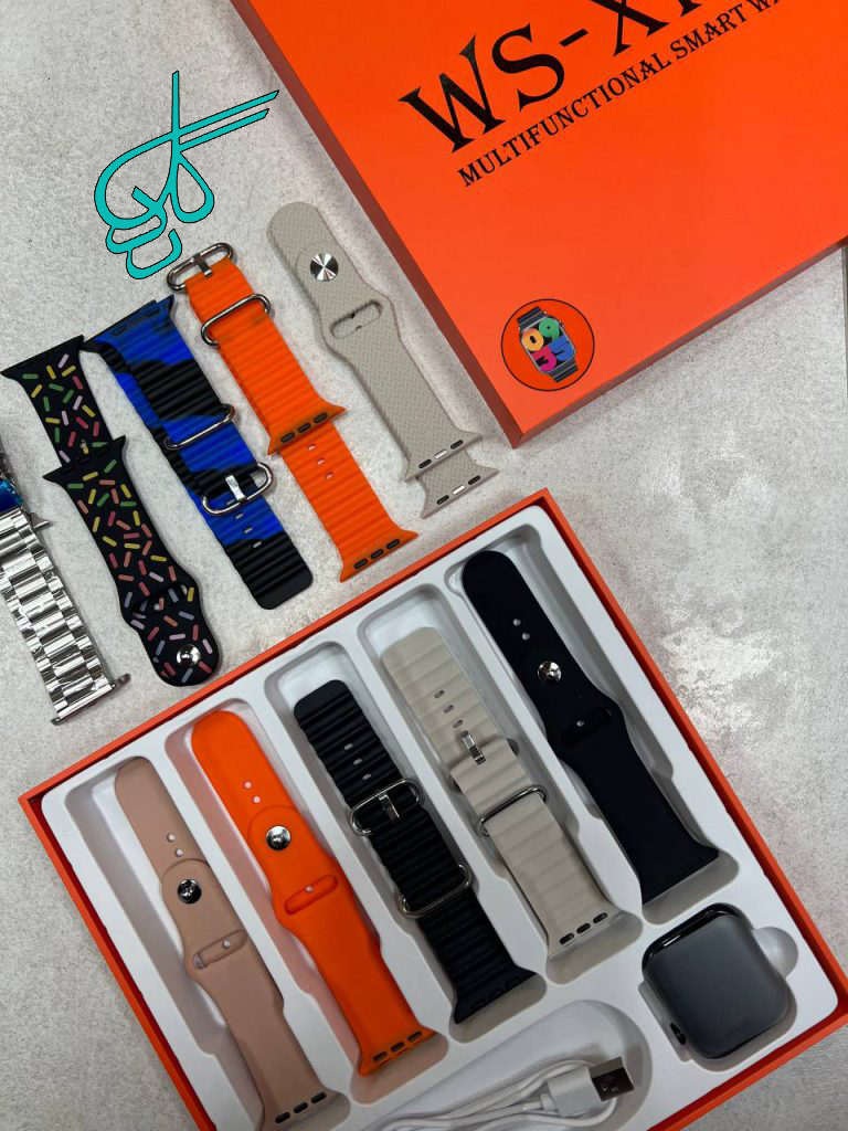 خرید ساعت هوشمند با نمایشگر امولد سری 9 به همراه 10 بند کد 1916790 - ردگل