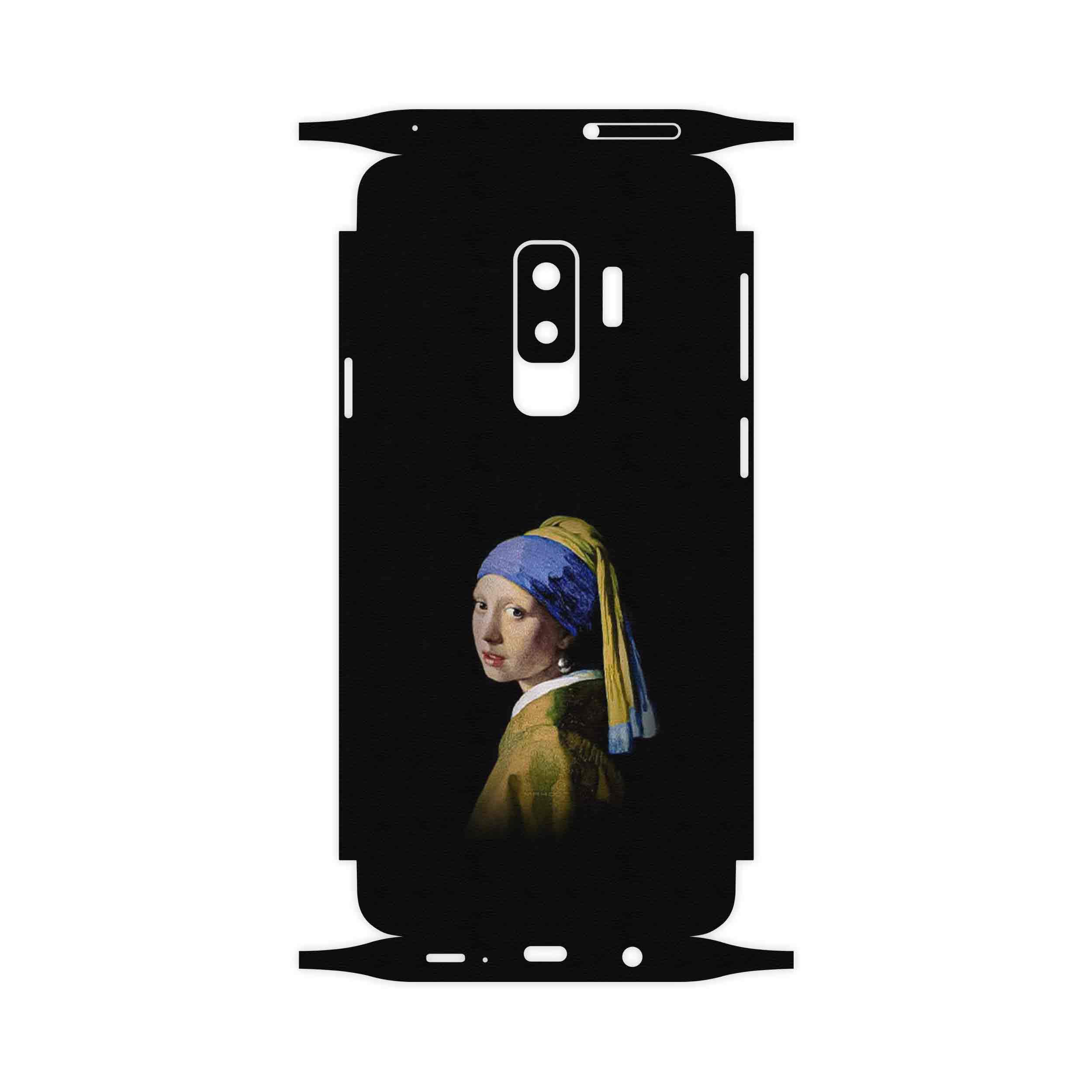 برچسب پوششی ماهوت مدل Girl with a Pearl Earring of Vermeer-FullSkin مناسب برای گوشی موبایل سامسونگ Galaxy S9 Plus