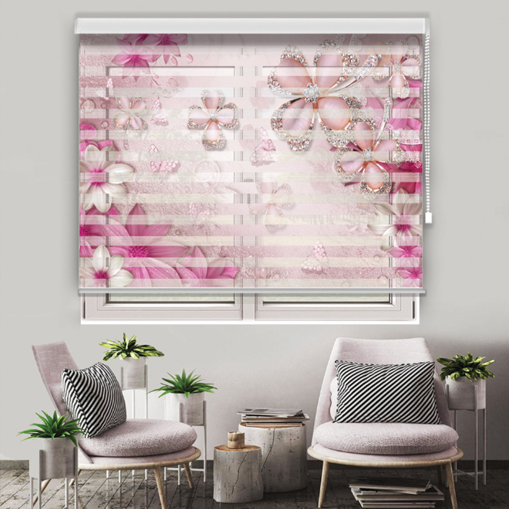پرده زبرا مدل TD-61 سایز 150x200 سانتی متر