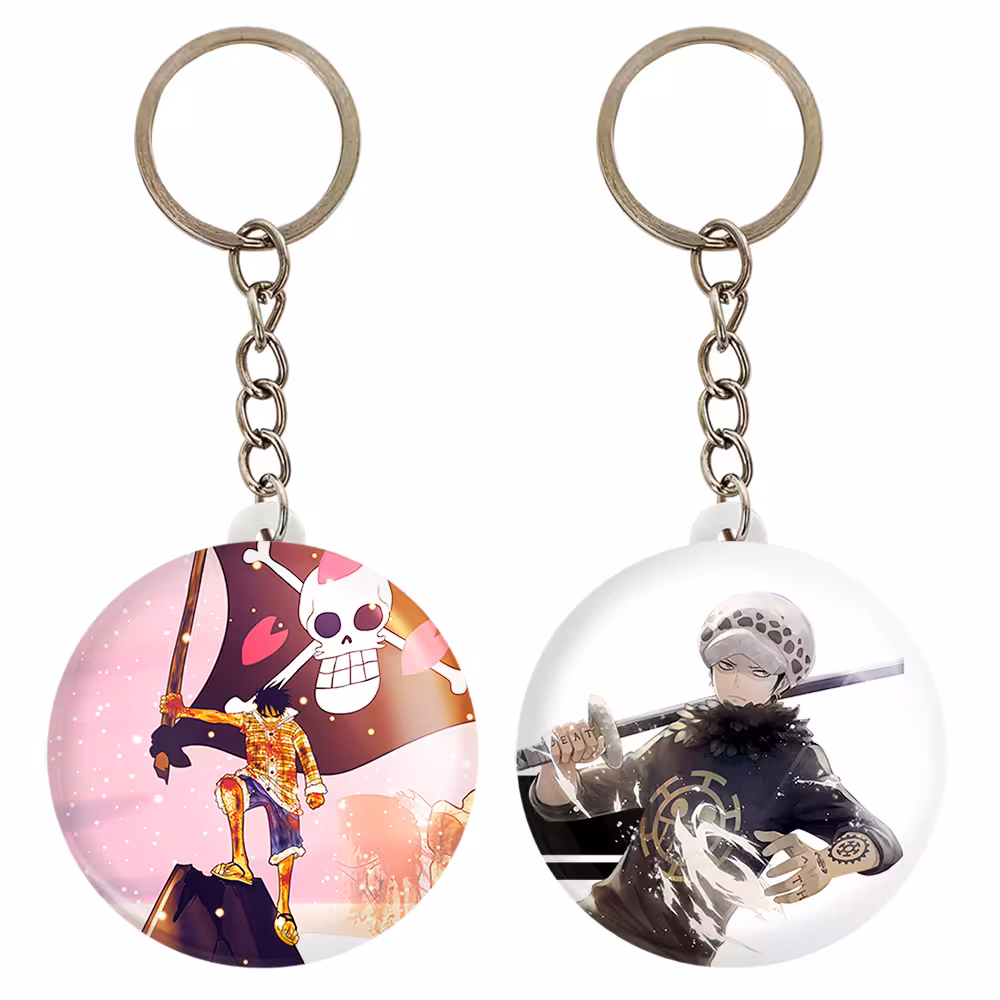 جاکلیدی خندالو مدل ترافلگر و لوفی انیمه وان پیس کد 1729517286 مجموعه 2 عددی