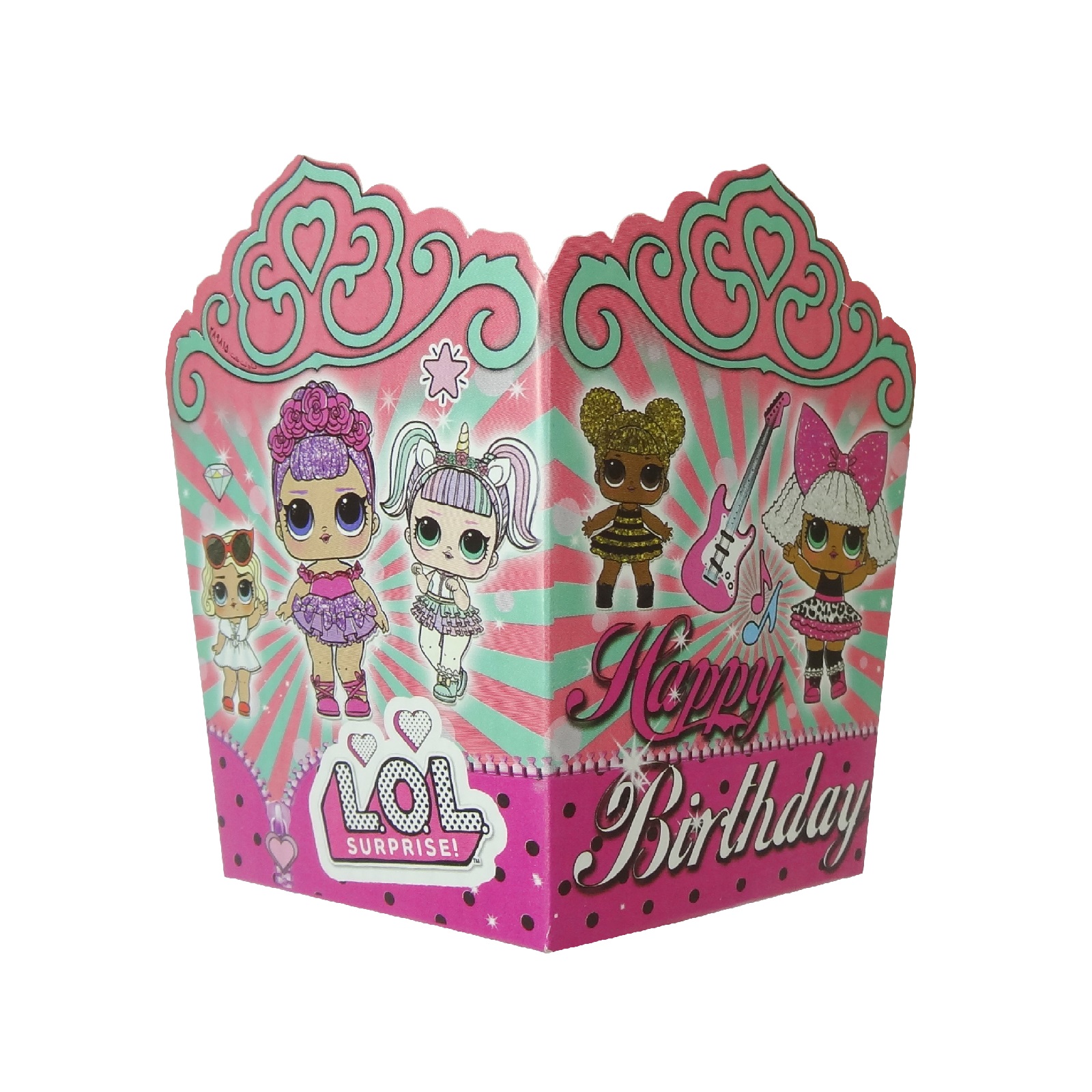 ظرف پاپ کورن مستر تم طرح ال او ال بسته 6 عددی