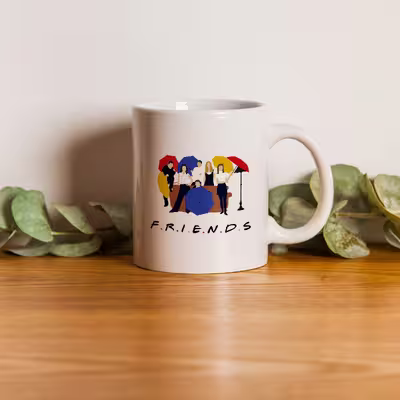 ماگ طرح friends مدل گلی