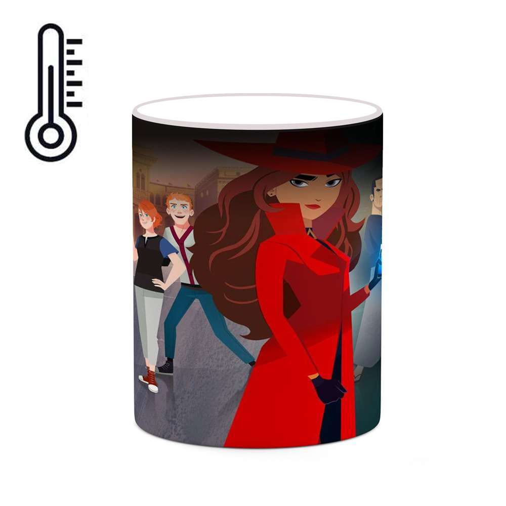 ماگ حرارتی کاکتی طرح کارتون Carmen Sandiego مدل mgh22361