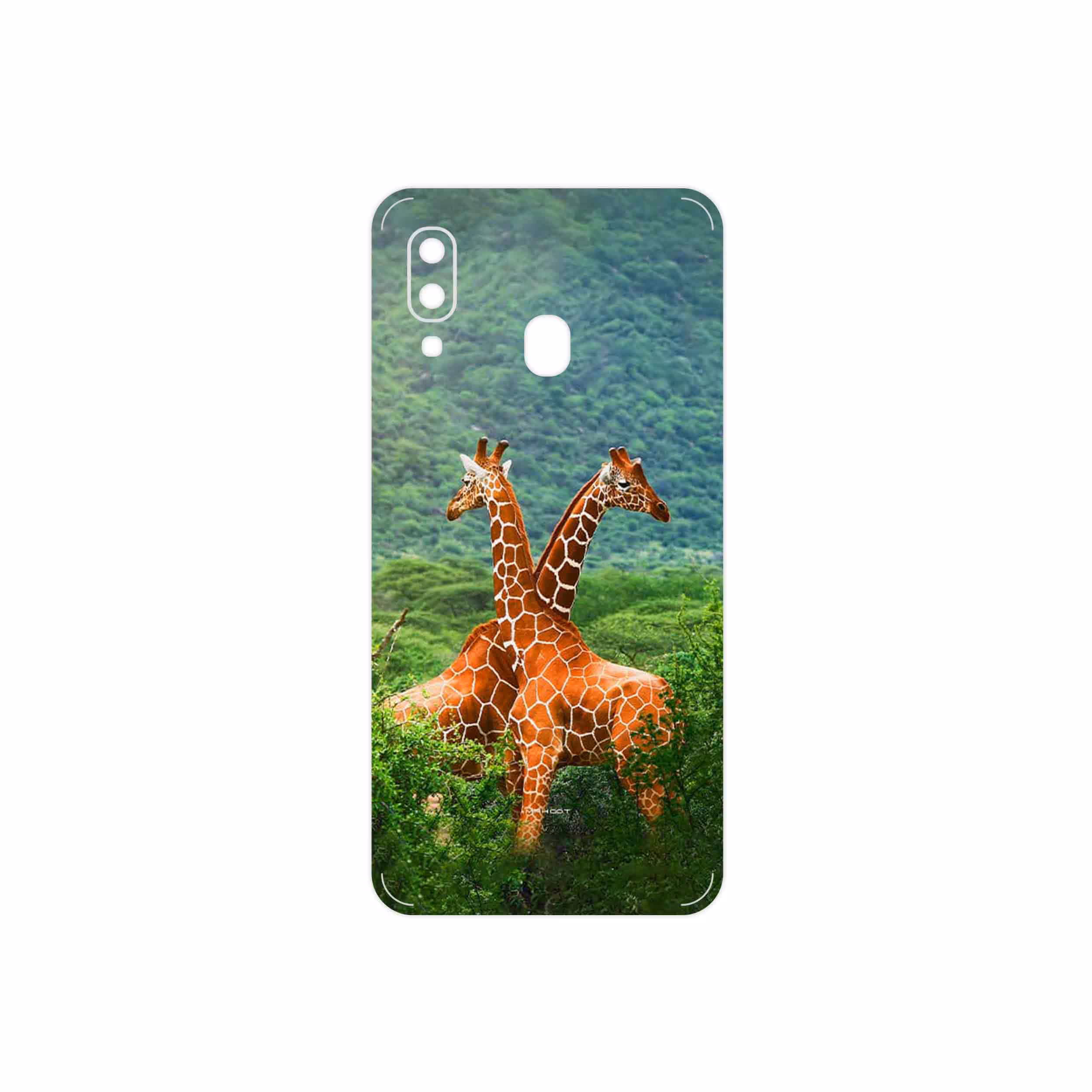 برچسب پوششی ماهوت مدل Giraffe مناسب برای گوشی موبایل سامسونگ Galaxy A40