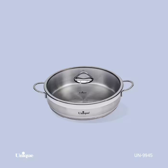 تابه درب دار دو دسته استیل 28 یونیک کد محصول: UN-9945