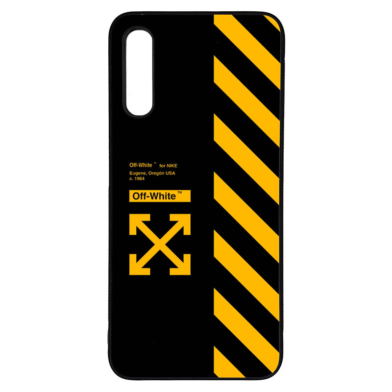 کاور طرح آف وایت Off White کد G-170 مناسب برای گوشی موبایل سامسونگ Galaxy A50s / A50 / A30s | دیجی قاب دونی