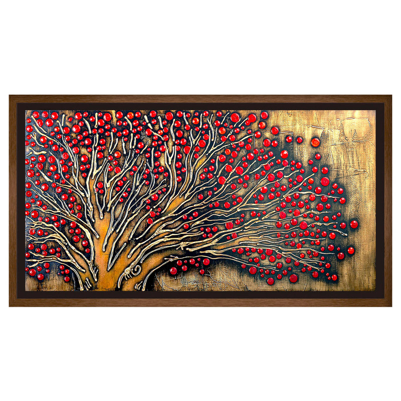 تابلو طرح شکوفه مدل D-2 | دنیای قاب