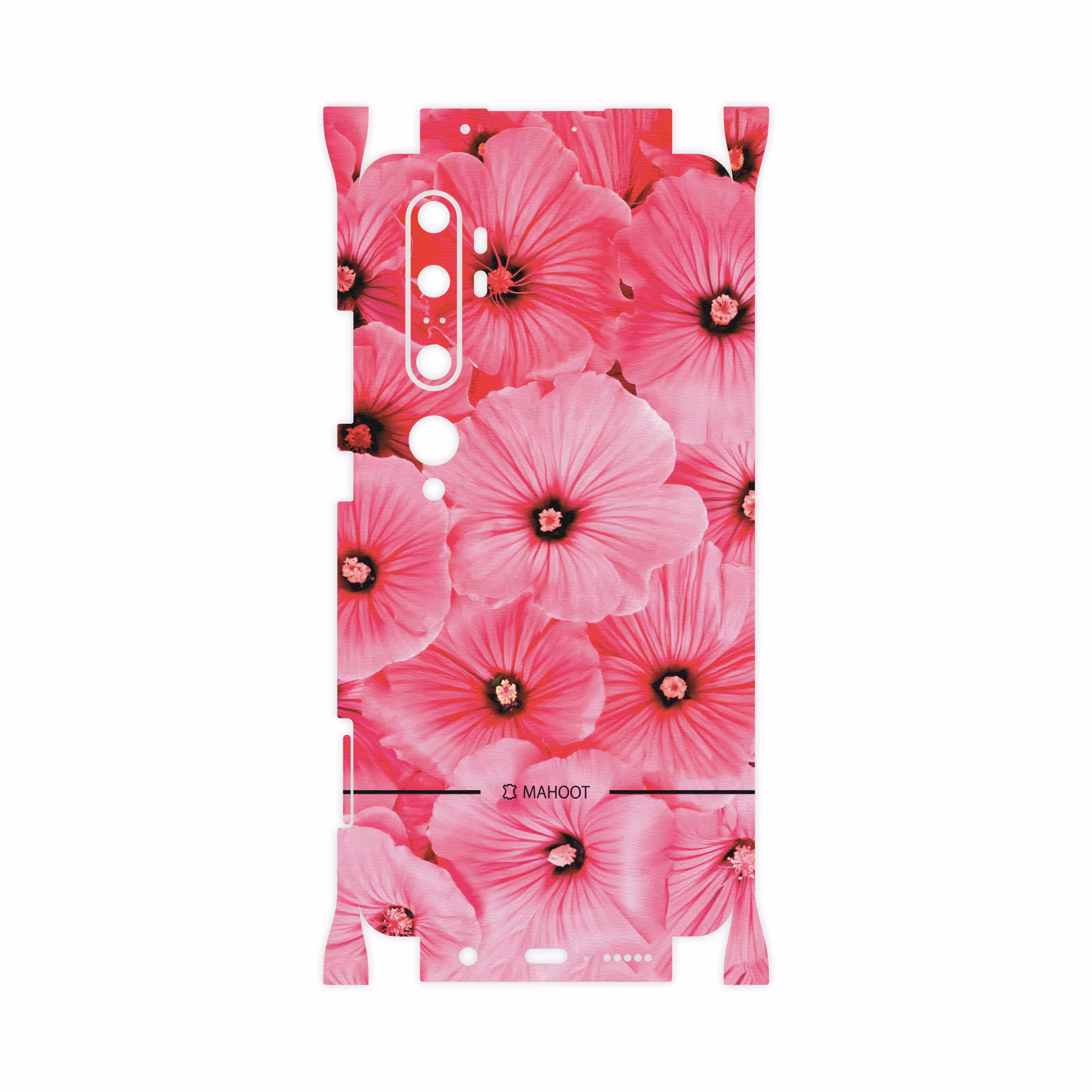 برچسب پوششی ماهوت مدل Pink-Flower-FullSkin مناسب برای گوشی موبایل شیائومی MI Note 10 Pro