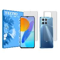 گلس صفحه نمایش و پشت گوشی آنر X8 5G مدل هیدروژلی شفاف برند تکنو کد SS