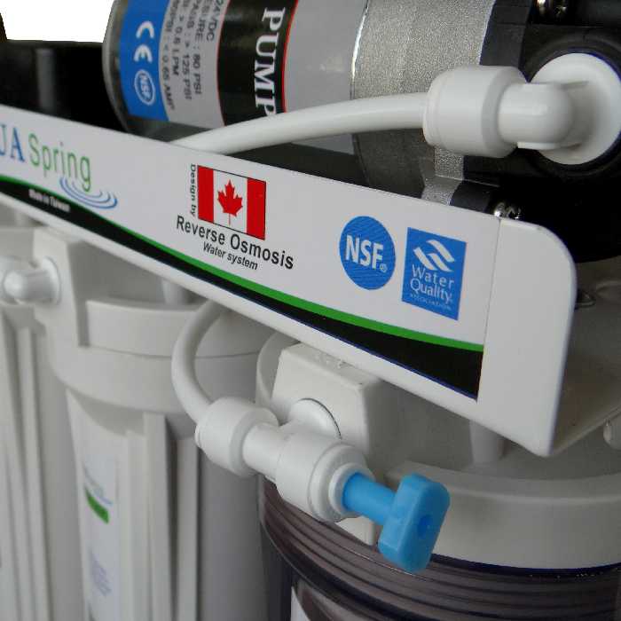 دستگاه تصفیه کننده آب آکوآ اسپرینگ مدل RO-NF7100 به همراه فیلتر تصفیه آب مجموعه 3 عددی