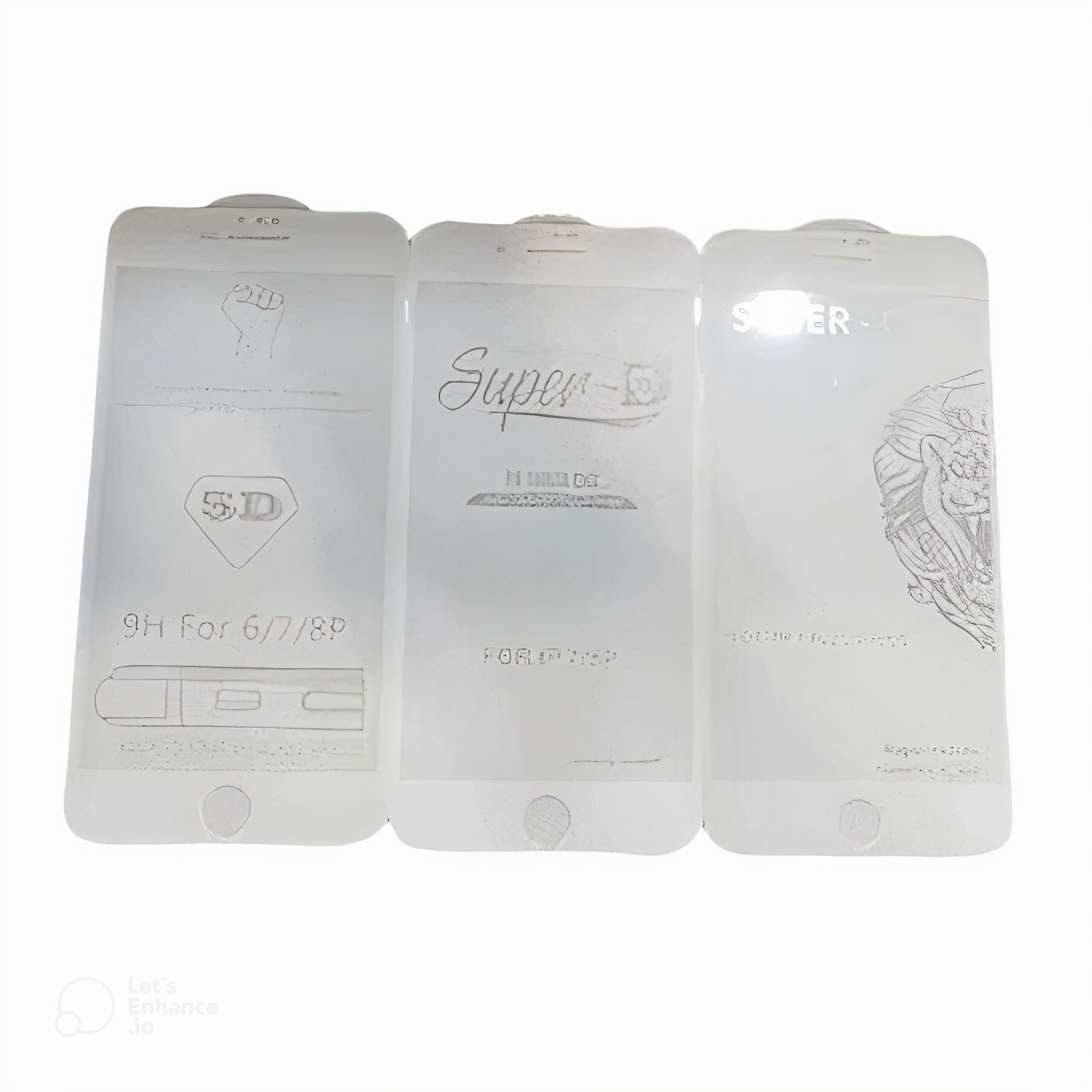 گلس شفاف سوپر دی آیفون 7و 8 پلاس