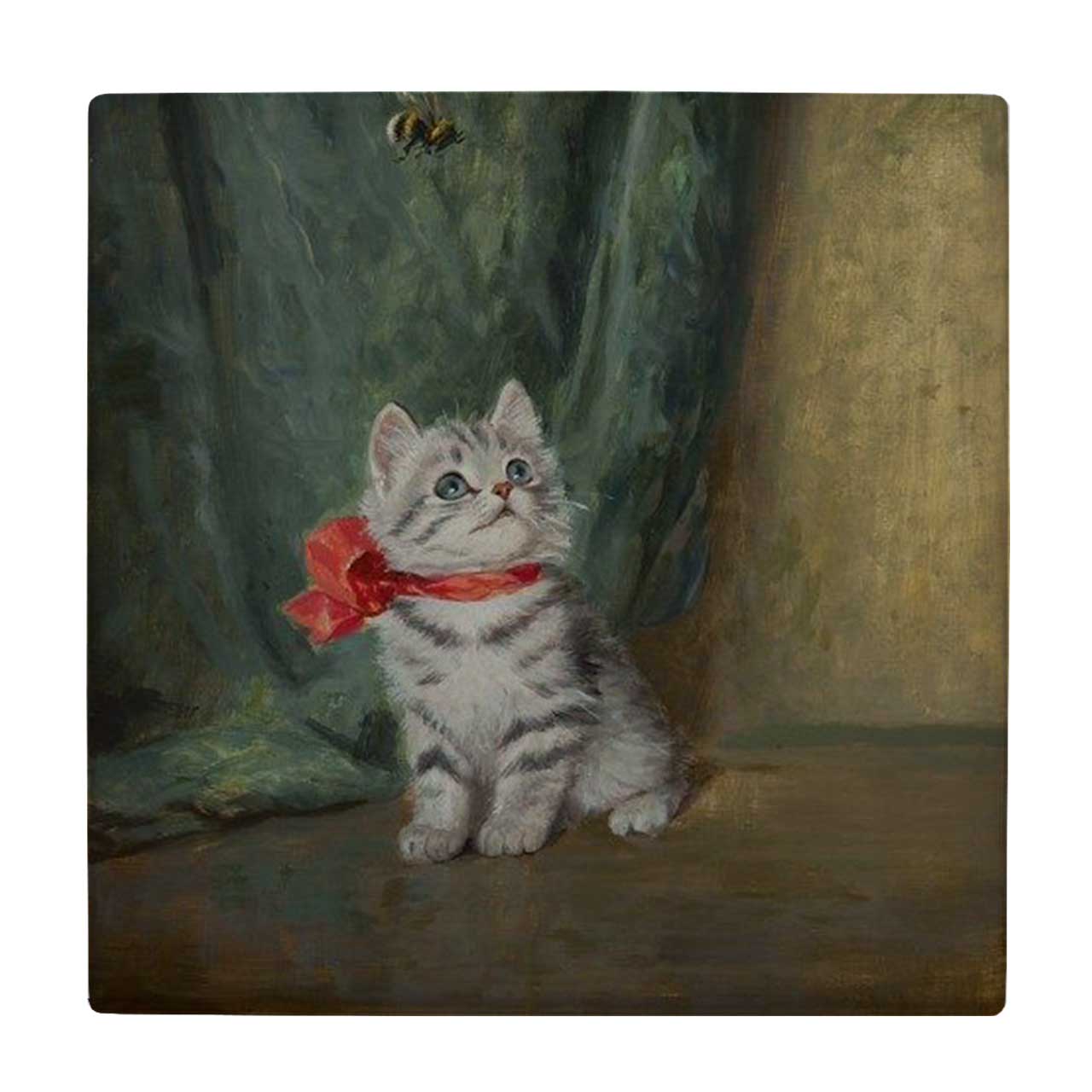 زیر لیوانی طرح نقاشی گربه کد 6227478_5779