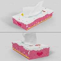 جعبه دستمال کاغذی کودکانه | گرافیک با طعم تربچه