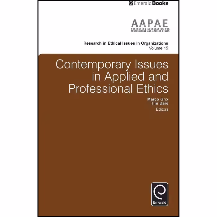 کتاب زبان اصلی Contemporary Issues in Applied and Professional Ethics 