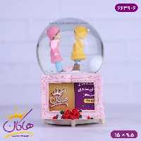 گوی موزیکال عاشقانه زمستانی قاب عکس دار 6639/6