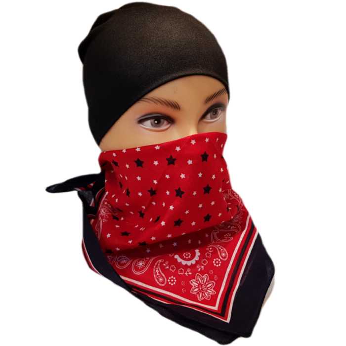 دستمال سر و گردن مدل ستاره و ترمه Rokh132