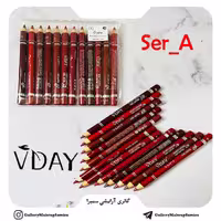رژلب مدادی وی دی  پک 12 عددی  2 سری رنگی B و A