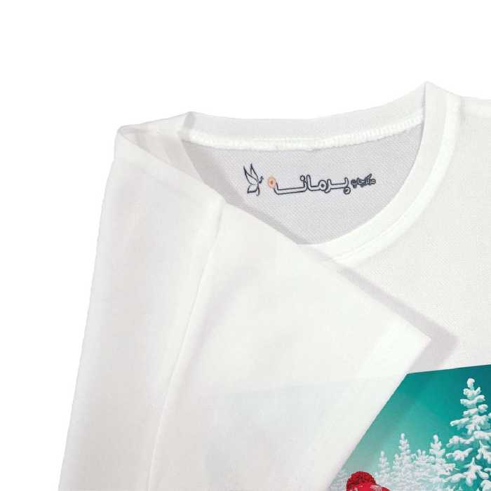 تی شرت بچگانه پرمانه طرح آدم برفی کد pmt.4265
