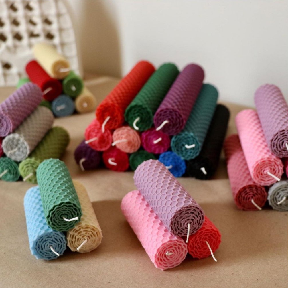 شمع موم عسل ارتفاع 9