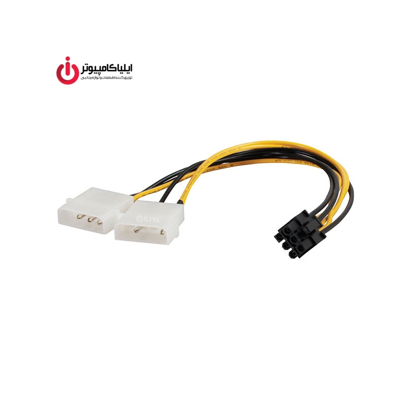 تبدیل برق  PCI Express 6Pin به دو پورت Molex IDE چهار پین
