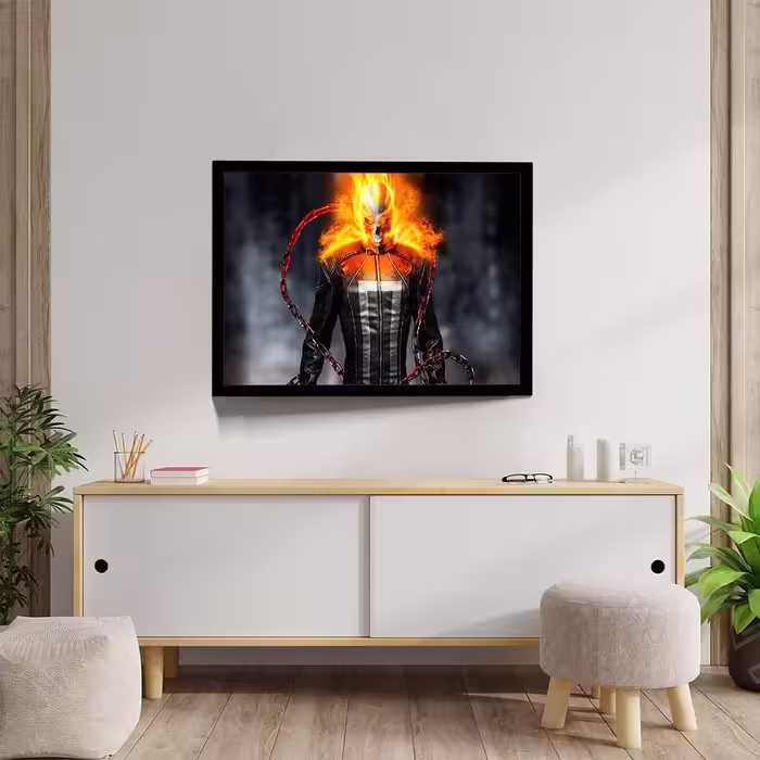 تابلو مدل ghost rider fire کد F-12036