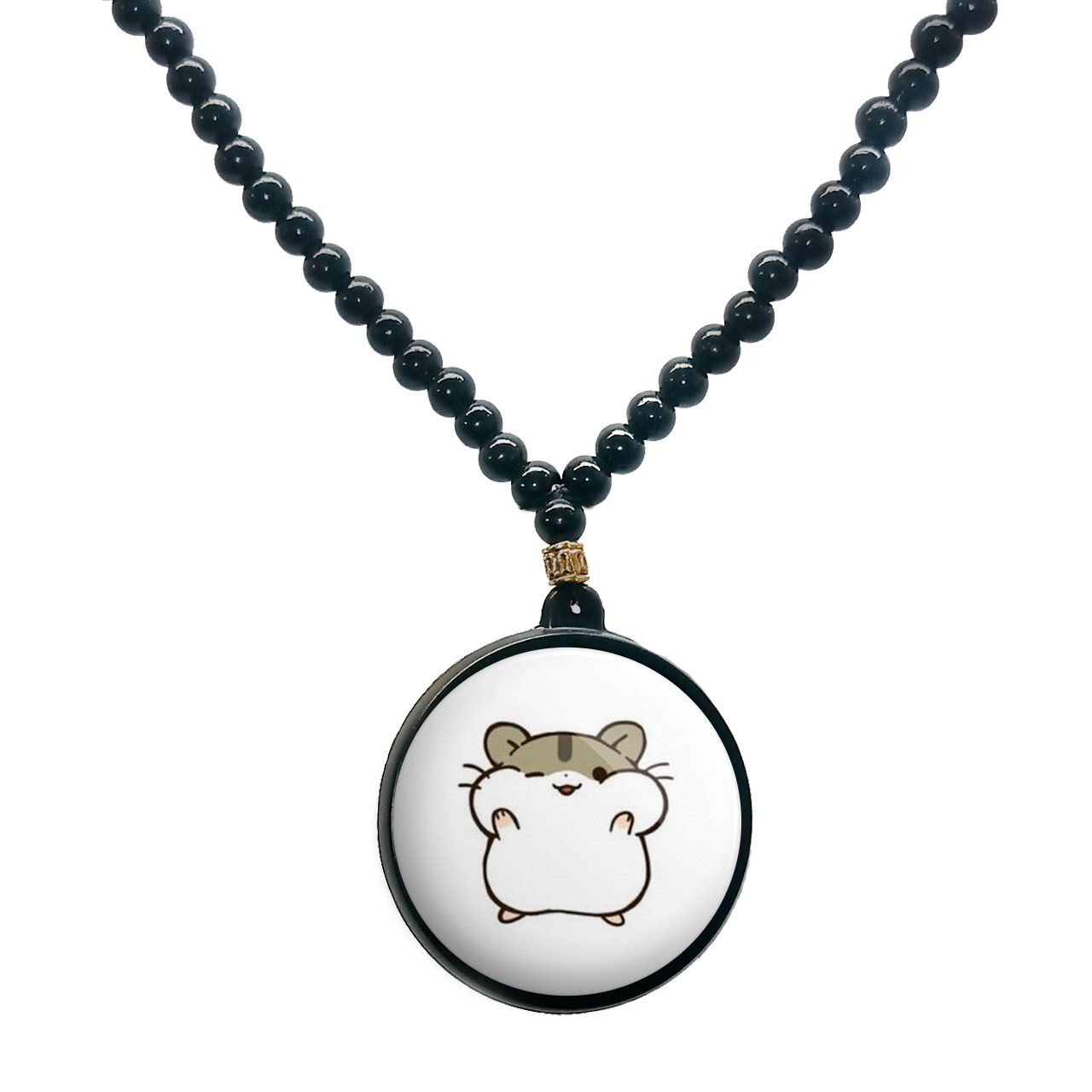 گردنبند پرمانه طرح حیوانات کیوت کد pmd.21541 مدل دو طرفه