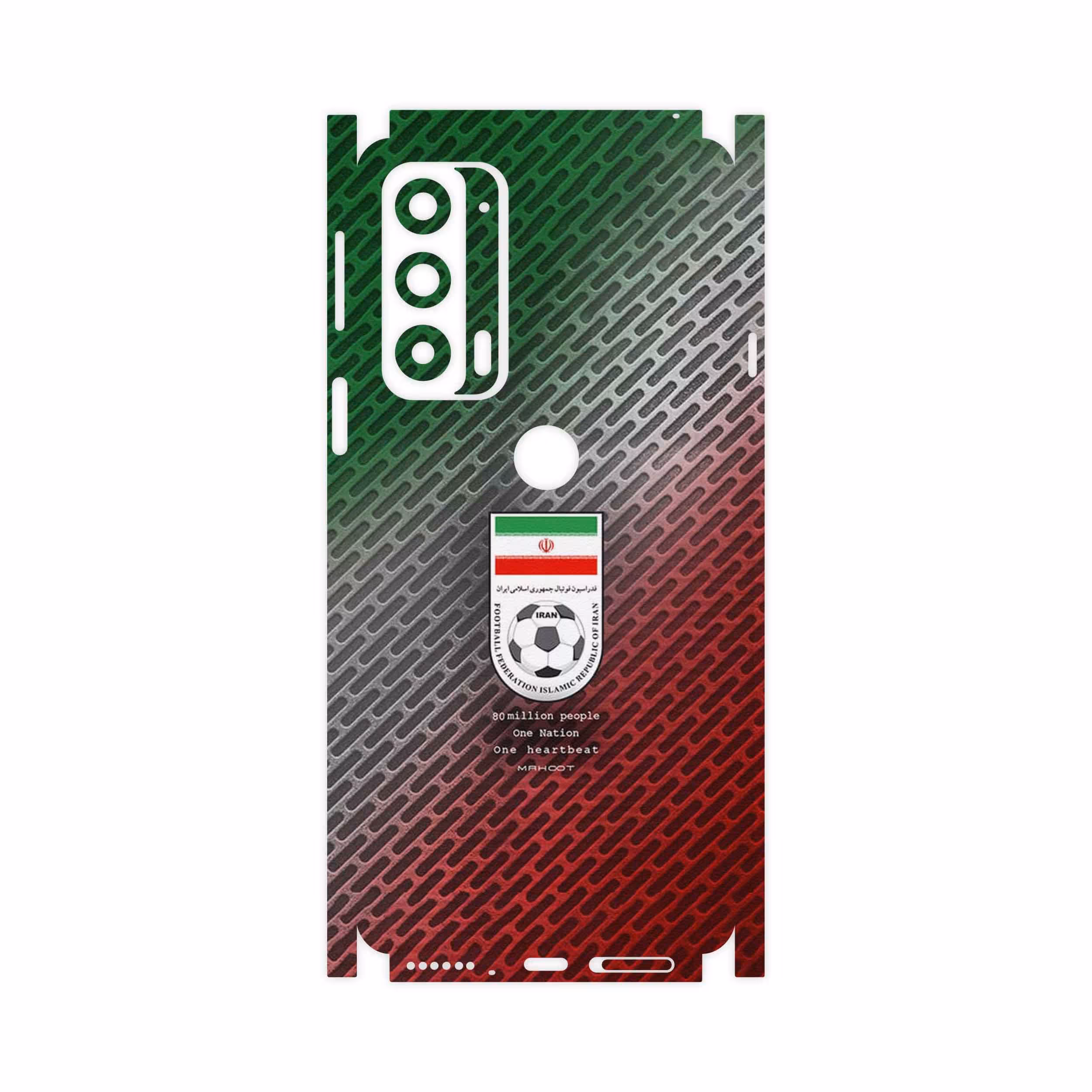 برچسب پوششی ماهوت مدل Iran_National_Football_Team-FullSkin مناسب برای گوشی موبایل موتورولا Edge 20