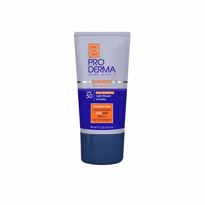 ضد آفتاب مخصوص آقایان فاقد چربی SPF50 پرودرما