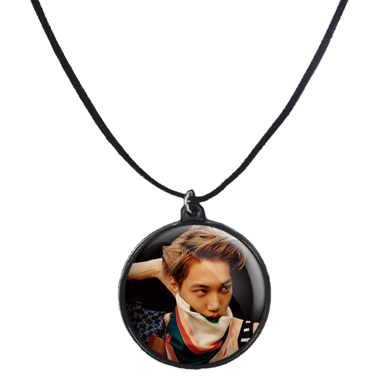 گردنبند پرمانه طرح exo کد pmb.13815 مدل دو طرفه