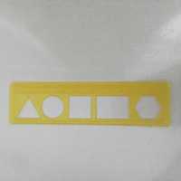 خط کش ژله ای15سانتی شابلون دار